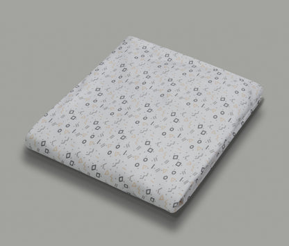 EcoNap Baby Crib Natural Latex Mattress - Shapes Bundle (with Mattress Protector and Fitted Sheet)