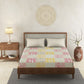 Phool Red 100% Cotton Antibacterial Bedsheet Set