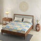 Phool Blue 100% Cotton Antibacterial Bedsheet Set