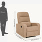 Elysian Brown Fabric Recliner