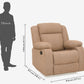 Avalon Brown Fabric Recliner