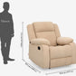 Avalon Beige Fabric Recliner
