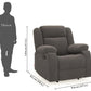 Avalon Grey Fabric Recliner
