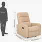 Elysian Beige Fabric Recliner