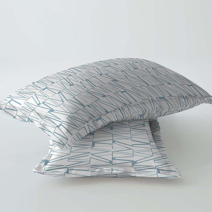 Allure Blue 100% Cotton Antibacterial Bedsheet Set - Splendour Classic