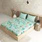 Edenia Teal 100% Cotton Antibacterial Bedsheet Set
