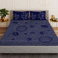 Trove Blue Designer Antibacterial Cotton Bed Linen Set by Rohit Bal